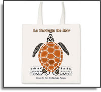 Tote bags Tortuga de Mar - Sea Turtle -  Bocas Del Toro, Panama -Island Art Bocas